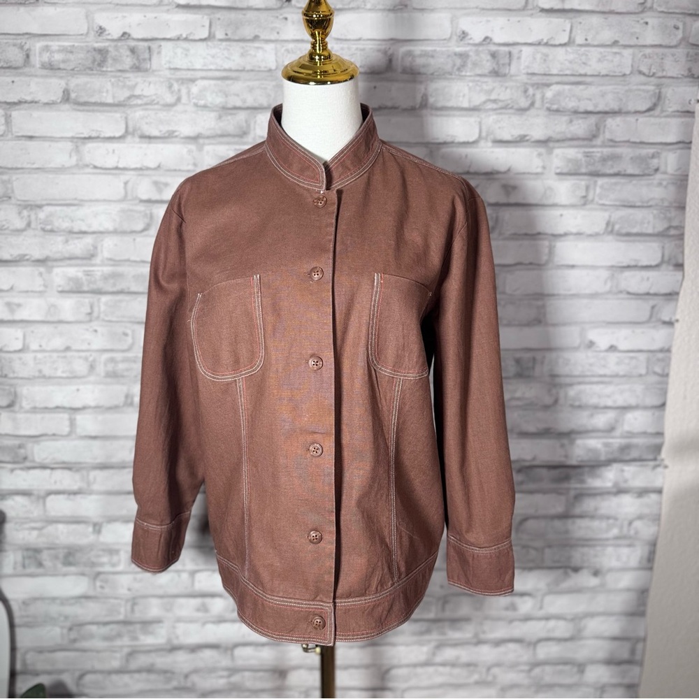 Vintage Ralsey Brown Linen Button Jacket